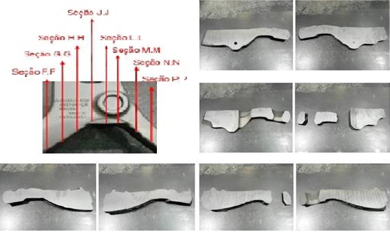 Fig. 3: Sectioned part after optimization. No porosity was found. 